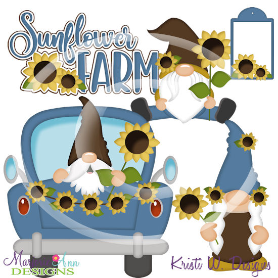 Sunfower Farm Gnomes SVG Cutting Files + Clipart - Click Image to Close